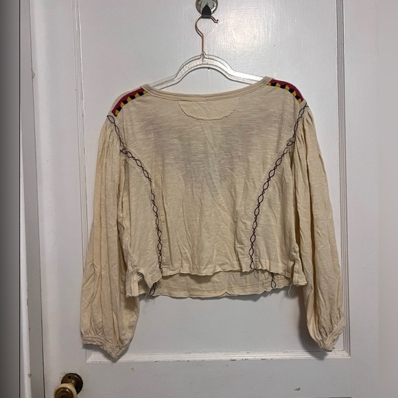 FREE PEOPLE Hand me Down Boho 
Cropped Top Size S - Picture 6 of 7